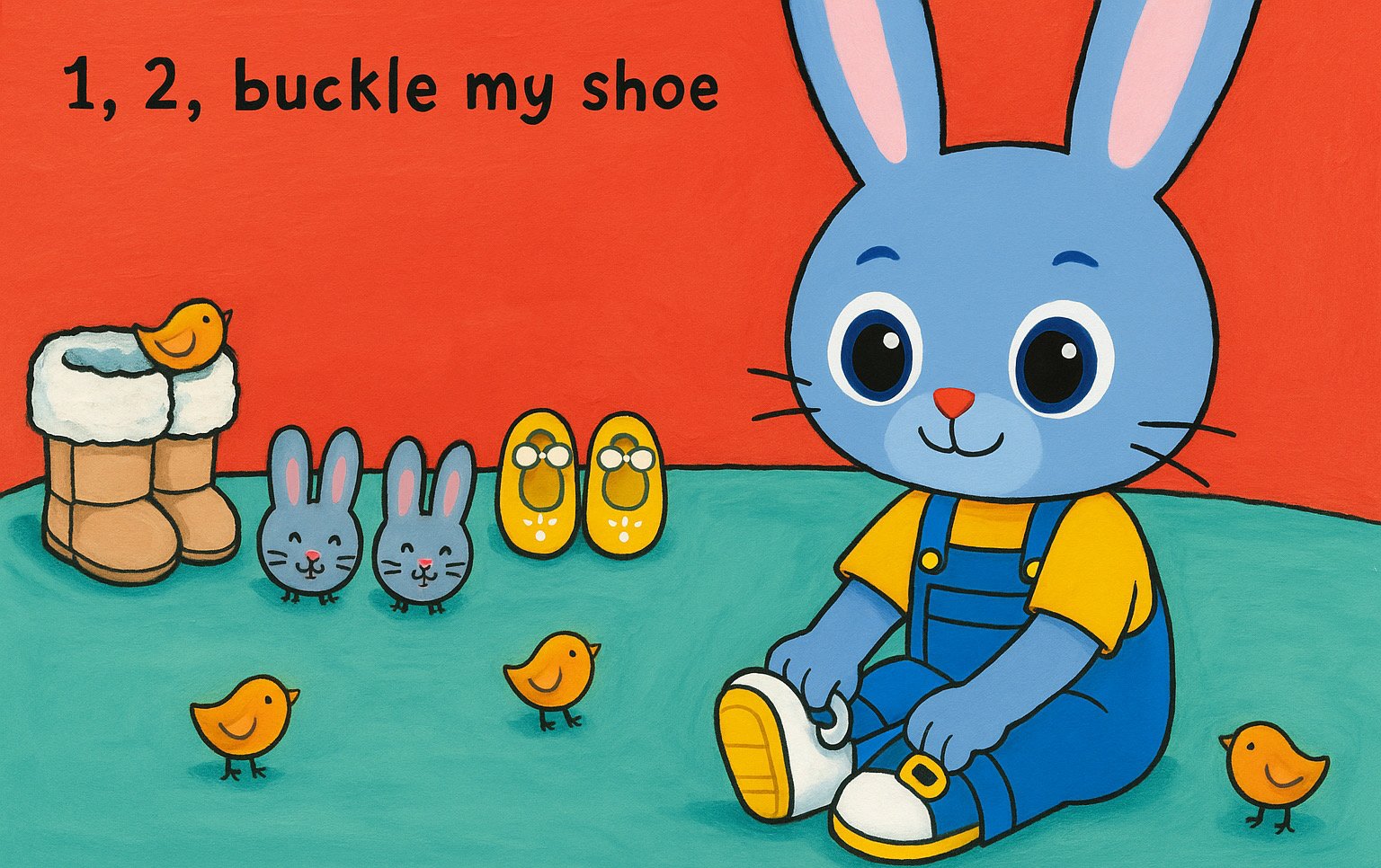 一、二，扣好我的鞋